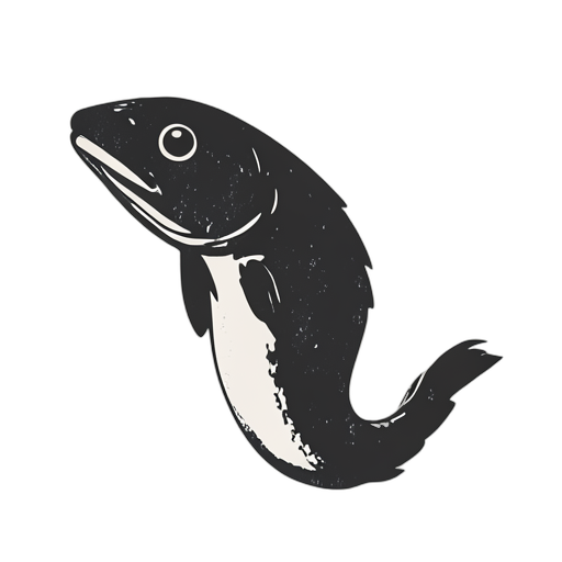 Woodcut Eel
