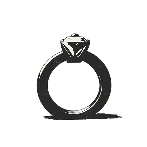 Woodcut แหวนหมั้น