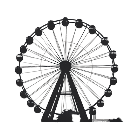 Woodcut Ferris Wheel