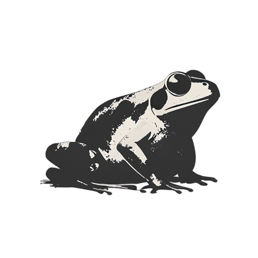 Woodcut Frosch