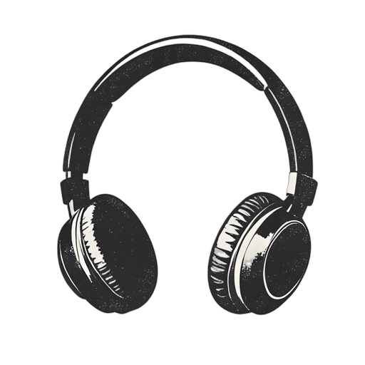Woodcut Headphones