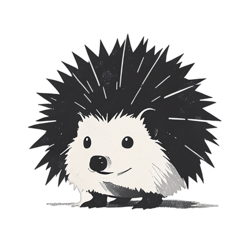 Woodcut Hedgehog
