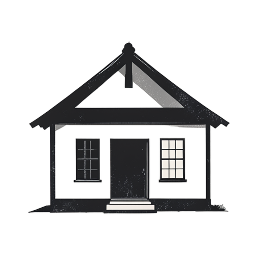 Woodcut Simples Haus