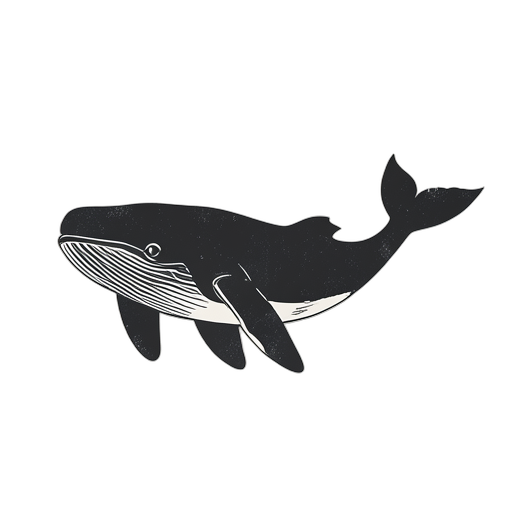 Woodcut Baleine