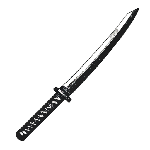 Woodcut Katana