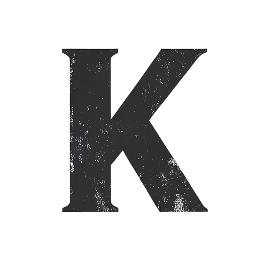 Woodcut Letra K