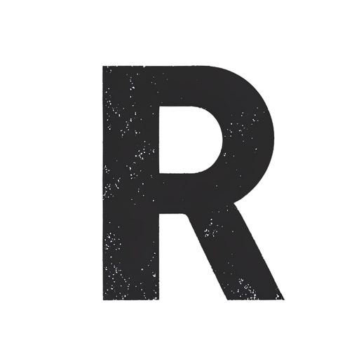 Woodcut Letter R