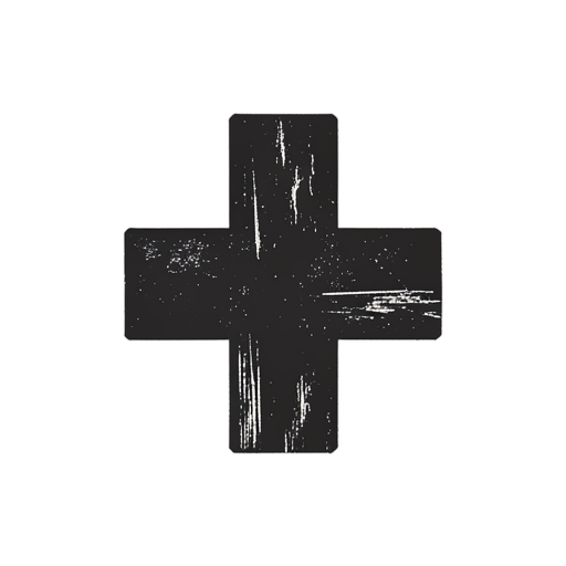 Woodcut Croix médicale