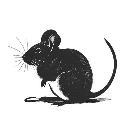 Woodcut ネズミ