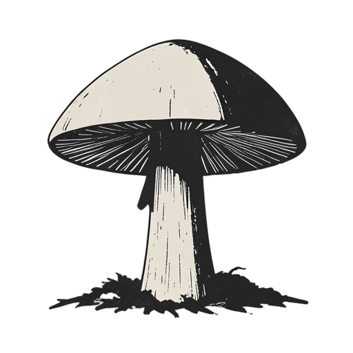 Woodcut Mushroom