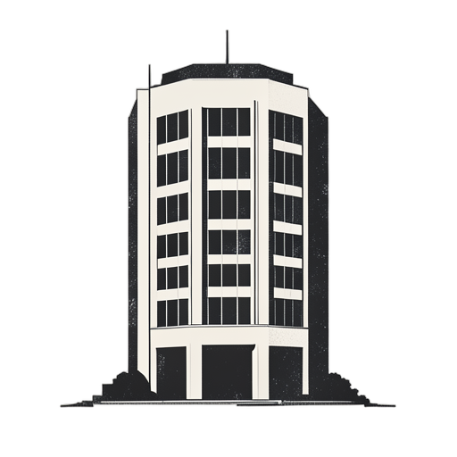Woodcut Edificio d'ufficio