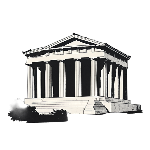 Woodcut Parthenon