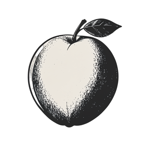 Woodcut Peach