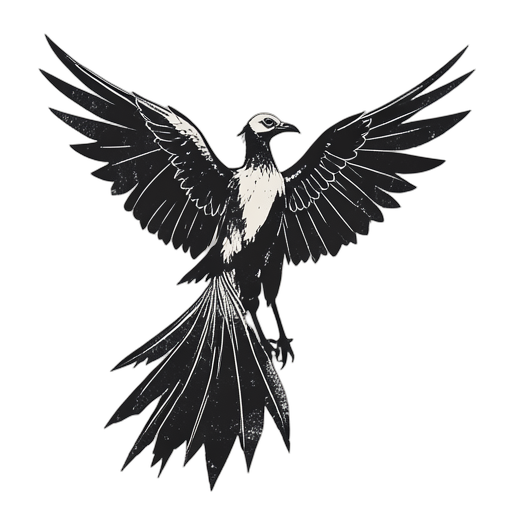 Woodcut Феникс