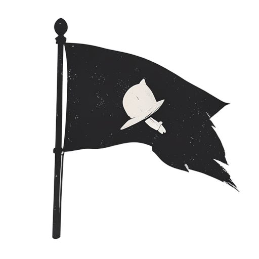Woodcut Pirate Flag