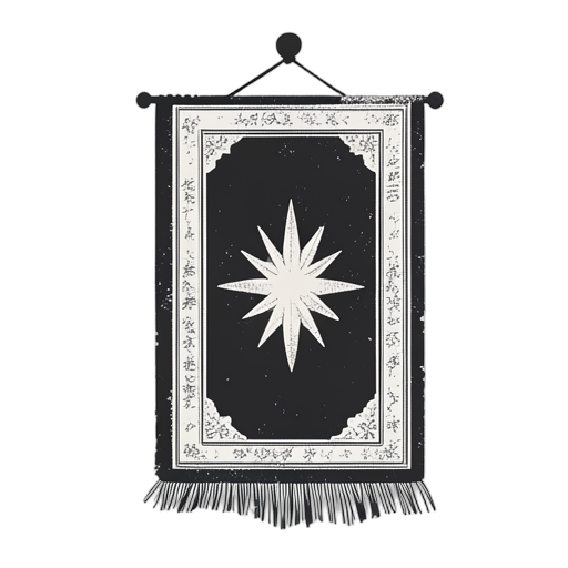 Woodcut Tappeto di preghiera