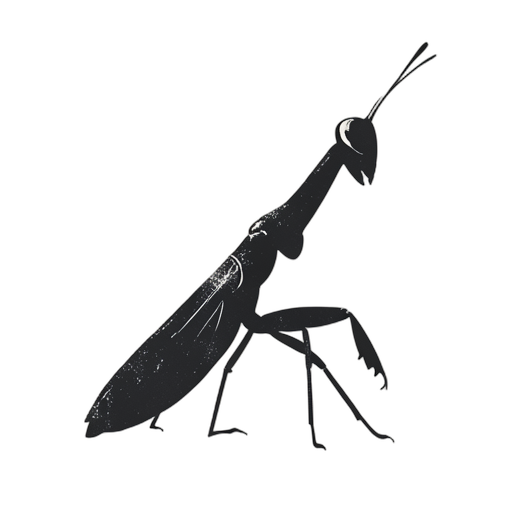 Woodcut mantis modlitewna