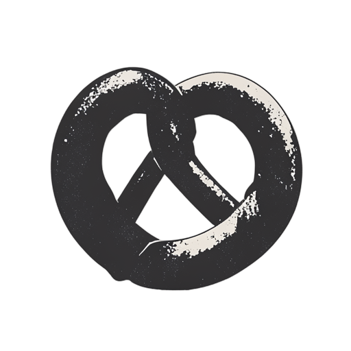 Woodcut Pretzel-Brot