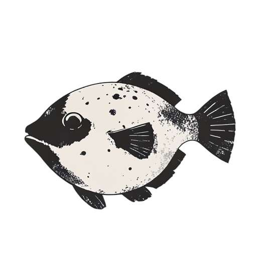 Woodcut Pufferfish