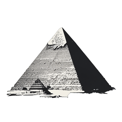 Woodcut هرم الجيزة