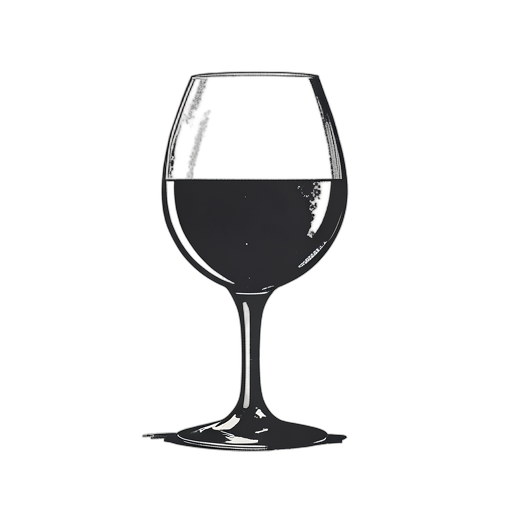 Woodcut Vino tinto