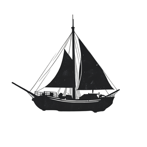 Woodcut Sailboat