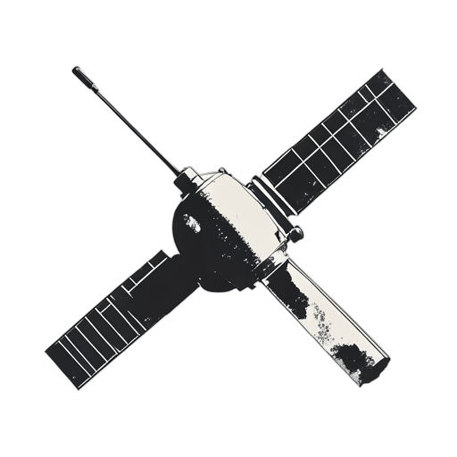 Woodcut Satellite