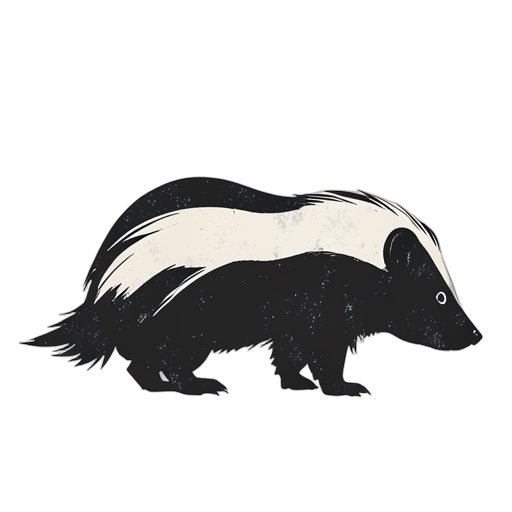 Woodcut Skunk