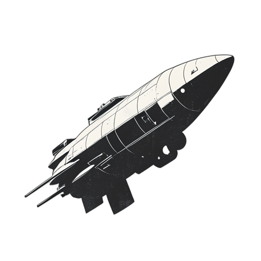Woodcut ยานอวกาศ