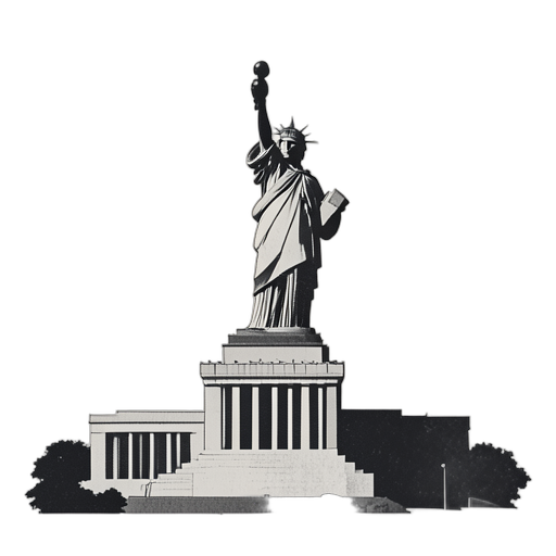 Woodcut Statue de la Liberté