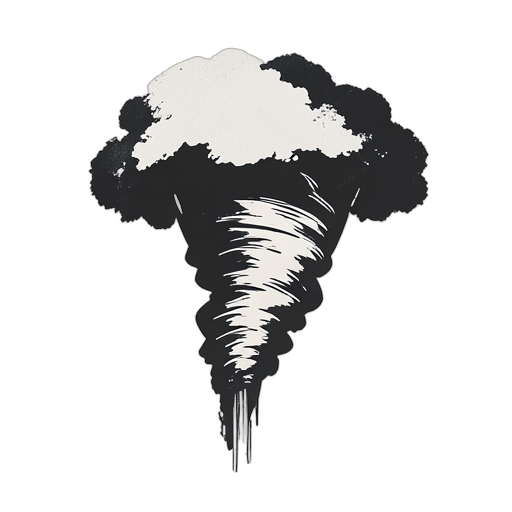 Woodcut Tornado
