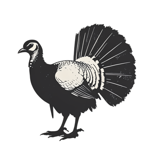 Woodcut ไก่งวง