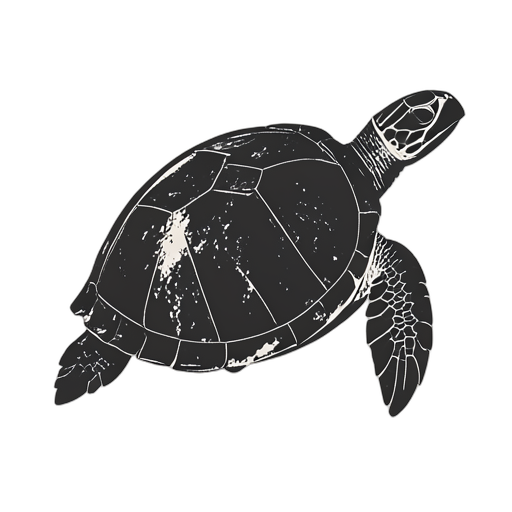 Woodcut 거북이