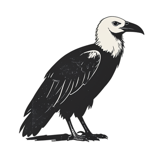 Woodcut Vulture