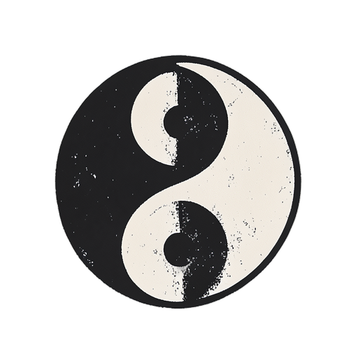 Woodcut Yin Yang