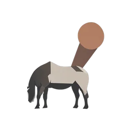 農場の馬