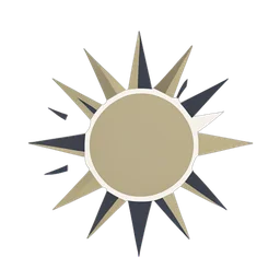 Sonne mit Strahlen