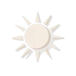 Sonne mit Strahlen