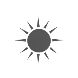 Sonne mit Strahlen