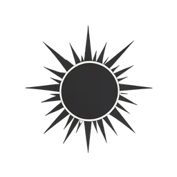 Sonne mit Strahlen