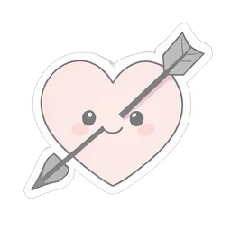 Hati dengan Panah icon preview